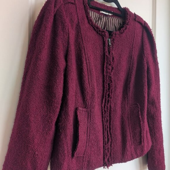 CABi zip jacket in merlot. - Picture 4 of 7